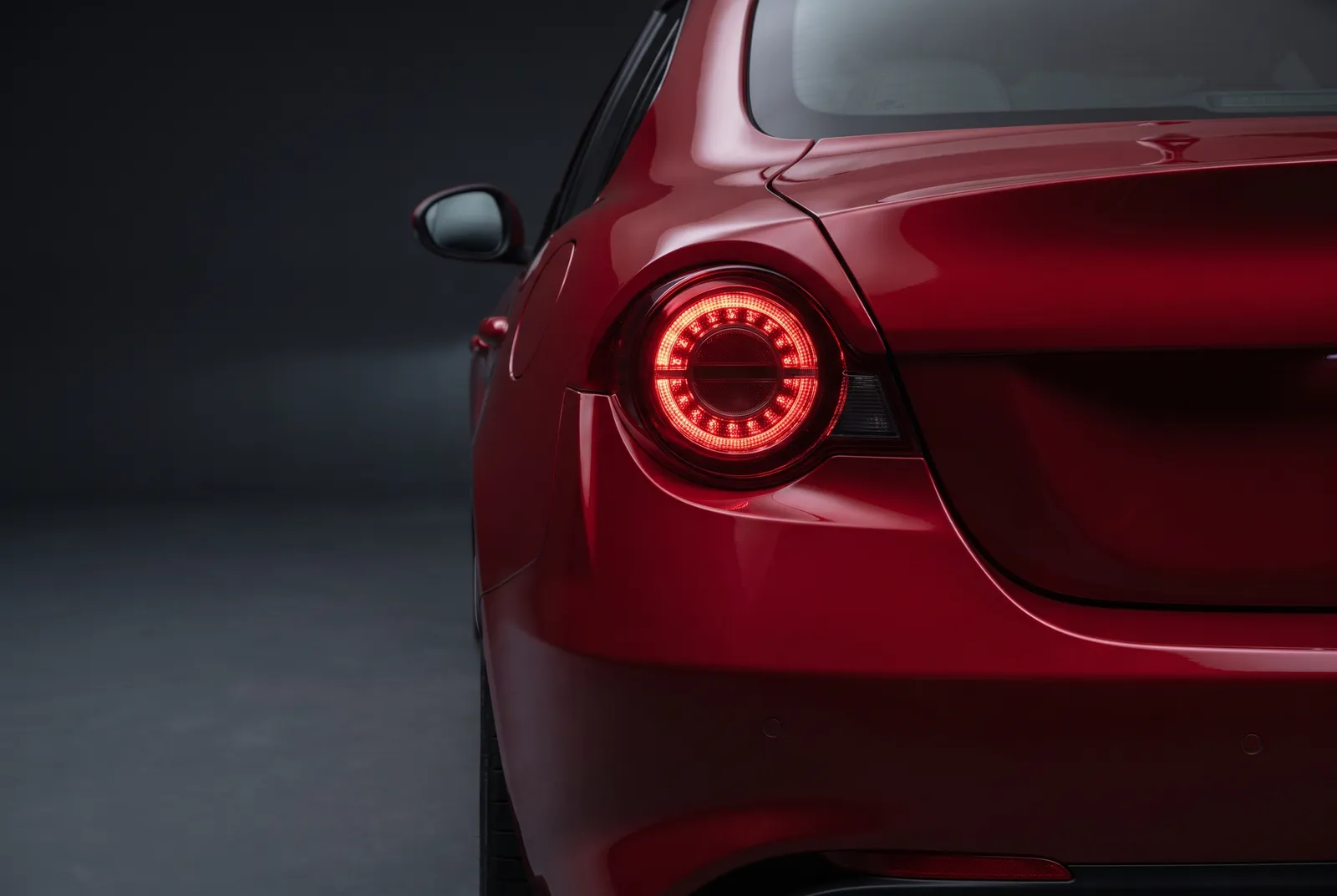 Detail van een Alfa Romeo Giulia