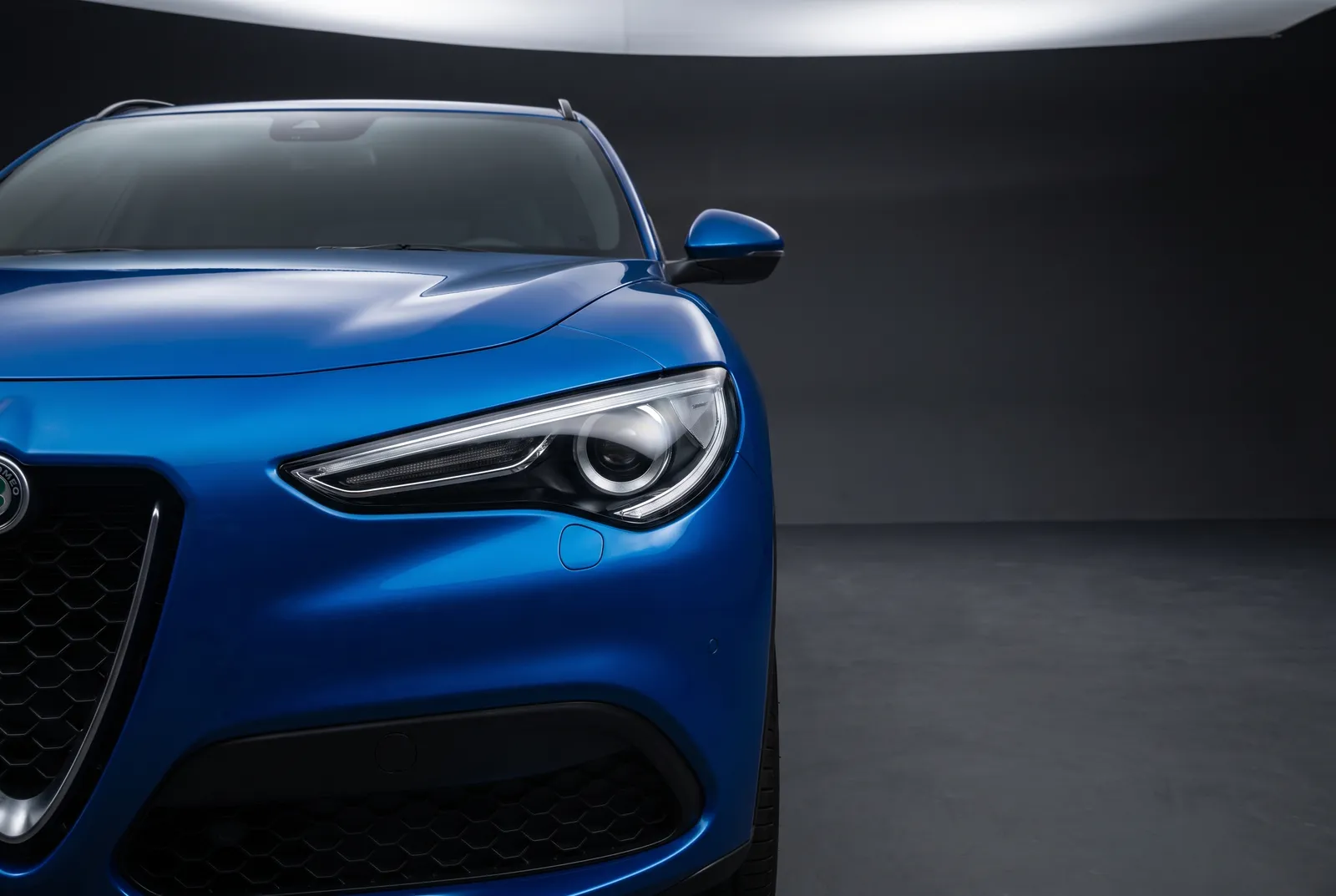 Detail van een Alfa Romeo Stelvio