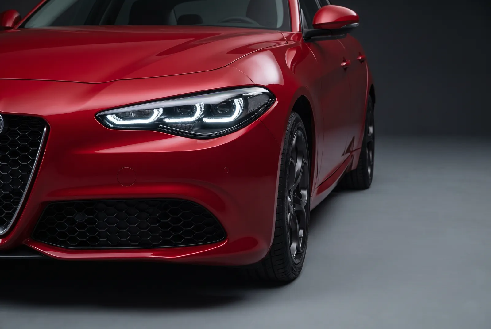 Detail van een Alfa Romeo