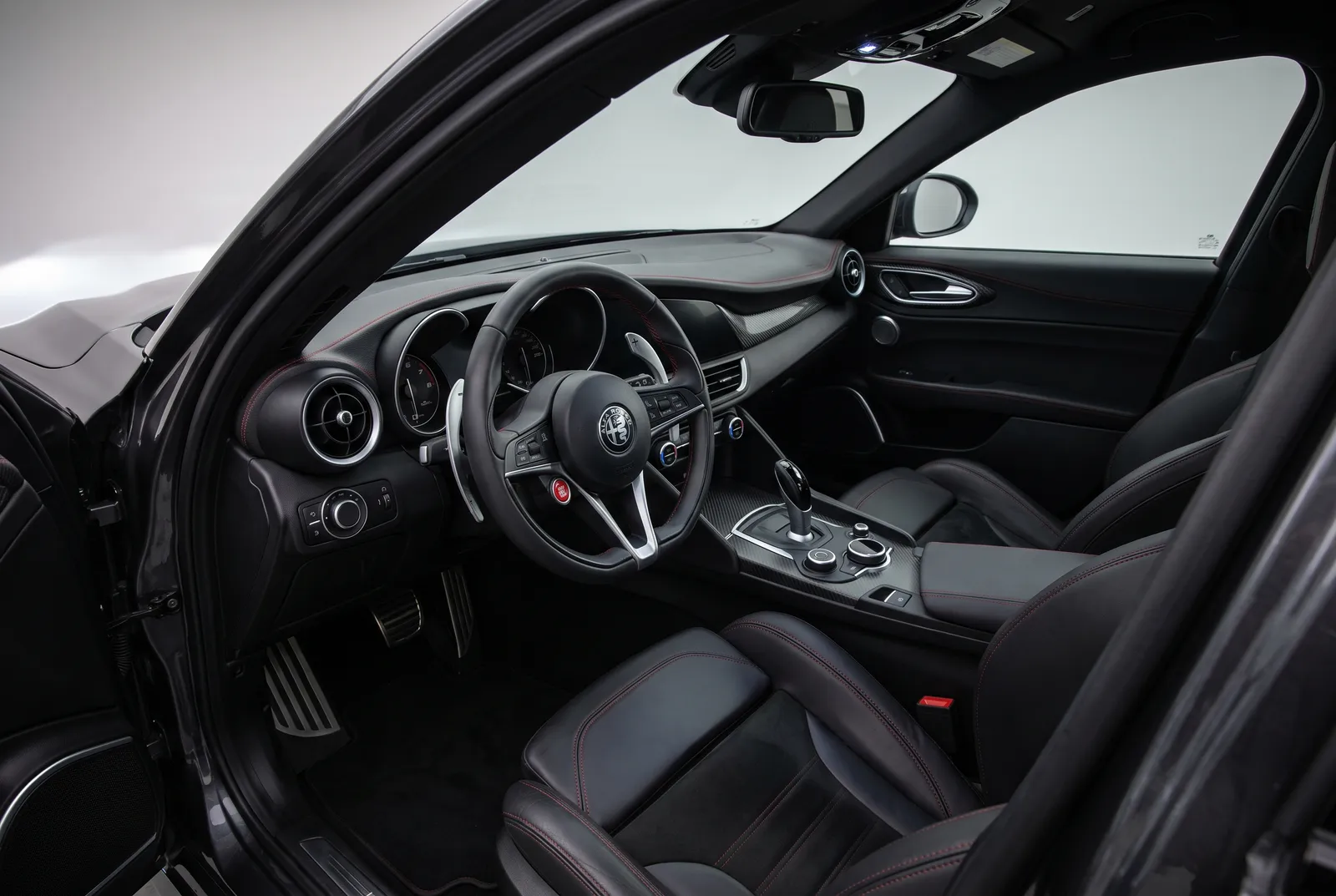 Interieur van een Alfa Romeo